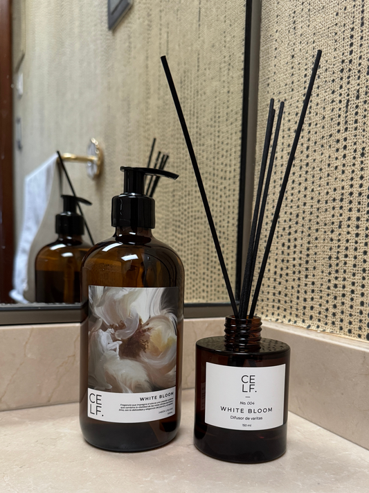 Pack Jabón + Difusor de Varitas White Bloom
